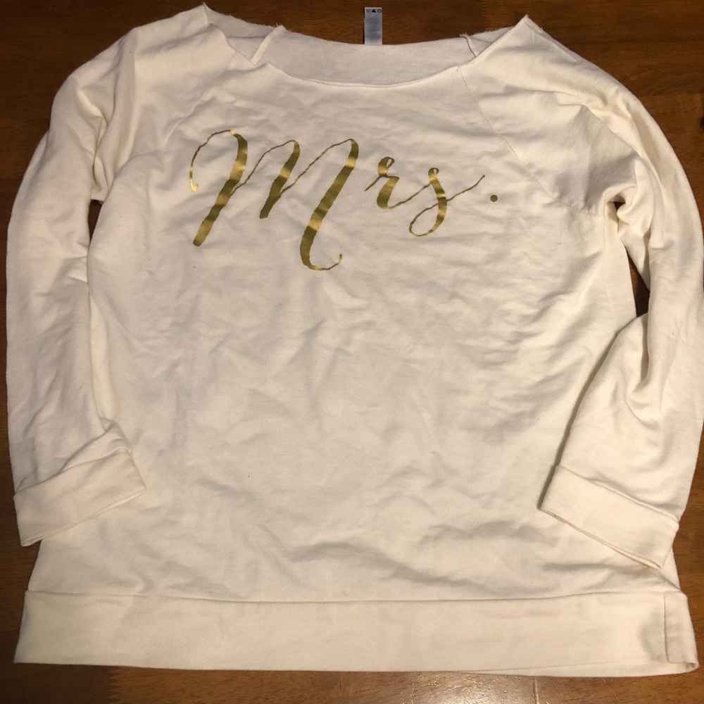 Mrs sweatshirt (bride, wedding)